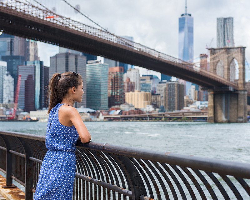 Young Asian woman in New York City